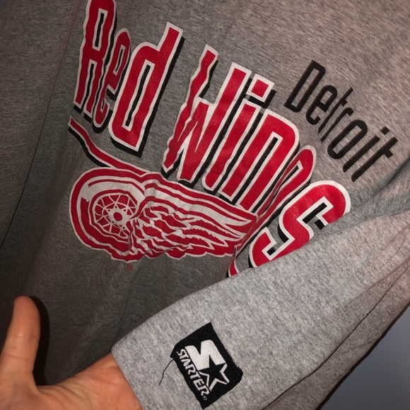 🥅’90s Starter Detroit Red Wings Tee 🏒 - Picture 3 of 5